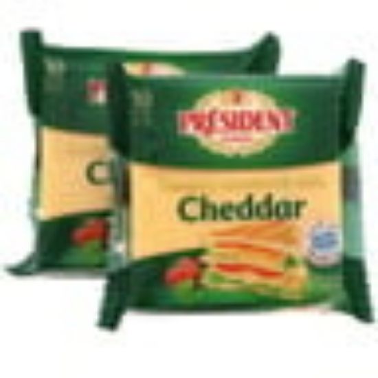 Picture of President Sandwich Cheddar Slice Cheese 2 x 200 g