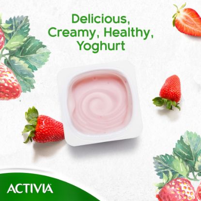 Picture of Activia Stirred Yoghurt Full Fat Strawberry 120g(N)