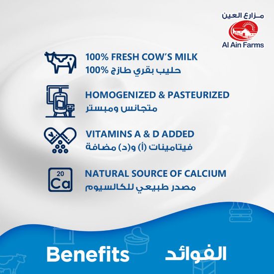 Picture of Al Ain Fresh Milk Full Cream 2Litre(N)