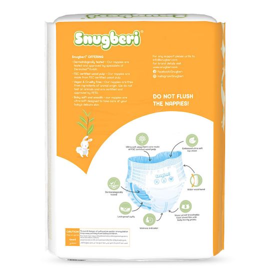 Picture of Snugberi Baby Diaper Pants Size 4, Large 7-12kg 60pcs