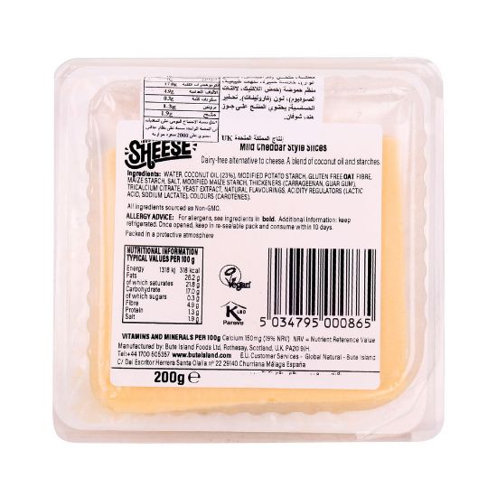 Picture of Sheese Mild Cheddar Style Slices 200g