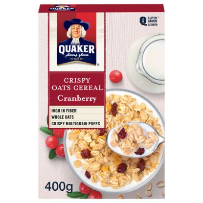 Picture of Quaker Crispy Oats Cereal Cranberry 400g