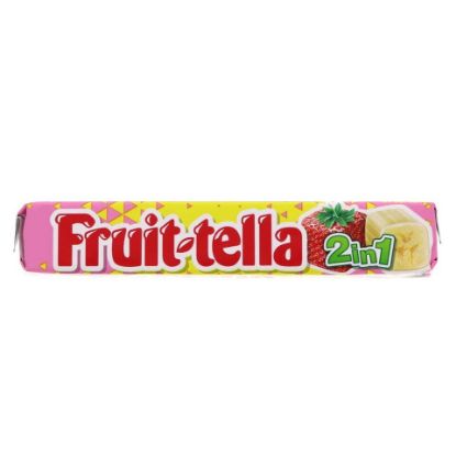 Picture of Fruit Tella 2 In 1 Gum Strawberry And Banana 32.4g