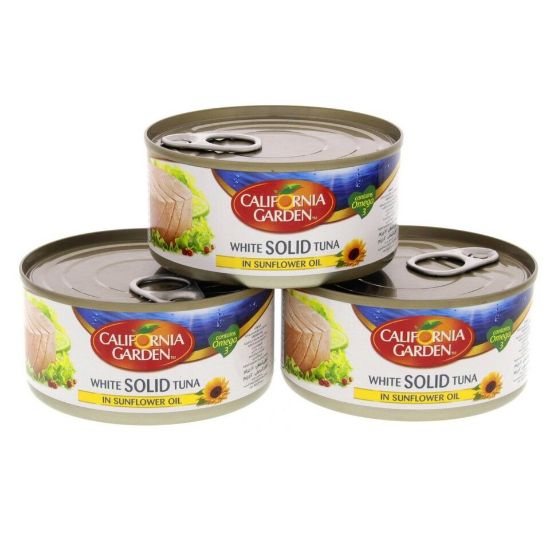 Picture of California Garden White Solid Tuna In Sunflower Oil 3 x 170 g