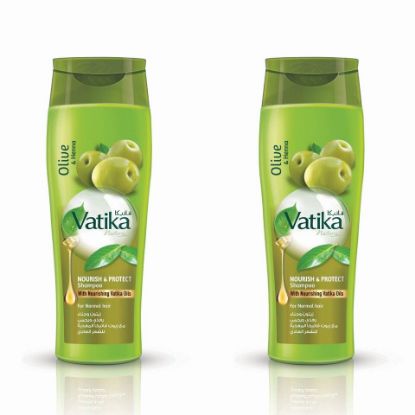 Picture of Vatika Olive And Henna Nourish And Protect Shampoo 2 x 400ml