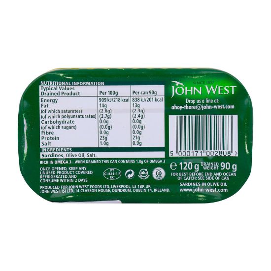 Picture of John West Sardines In Olive Oil 120g