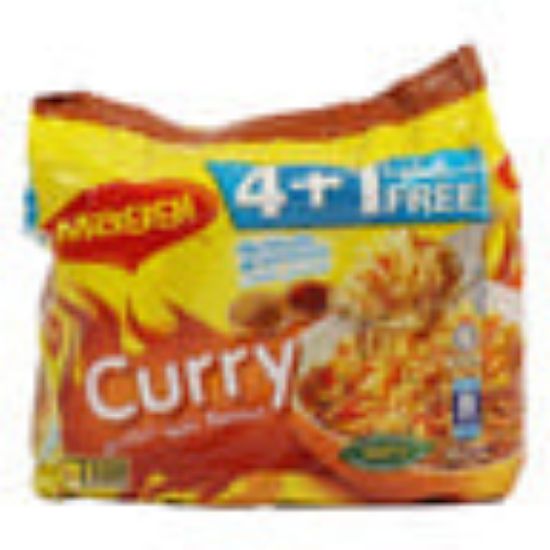 Picture of Maggi Curry Flavour 2 Minute Noodles 5 x 79 g(N)