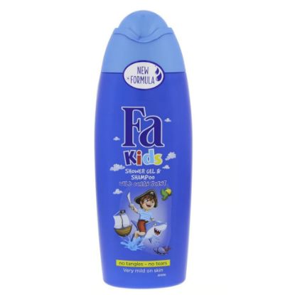 Picture of Fa Kids Shower Gel and Shampoo Wild Ocean Scent 250ml