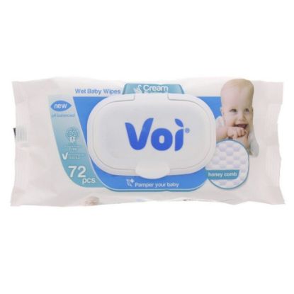 Picture of Voi Baby Wet Wipes Cream Lotion 1pkt 72 pcs