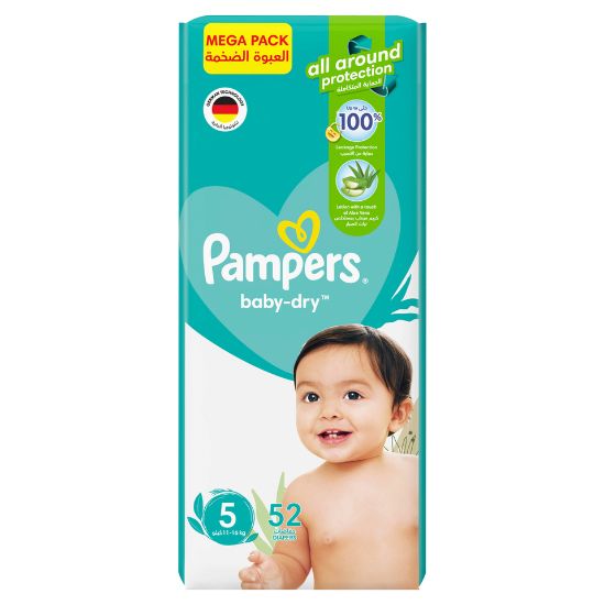 Picture of Pampers Baby-Dry Diapers Size 5, 11-16kg 52pcs