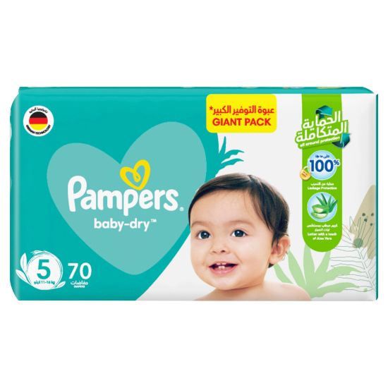 Picture of Pampers Baby-Dry Diapers Size 5, 11-16kg 70pcs