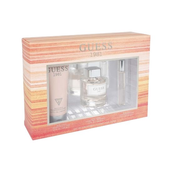 Picture of Guess 1981 Set For Women, 100 ml Eau De Toilette Spray, 200 ml Body Lotion, 15 ml Eau De Toilette Spray