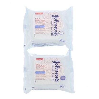 Picture of Johnson's Daily Essentials Moisturising Cleansing Wipes 25pcs x 2