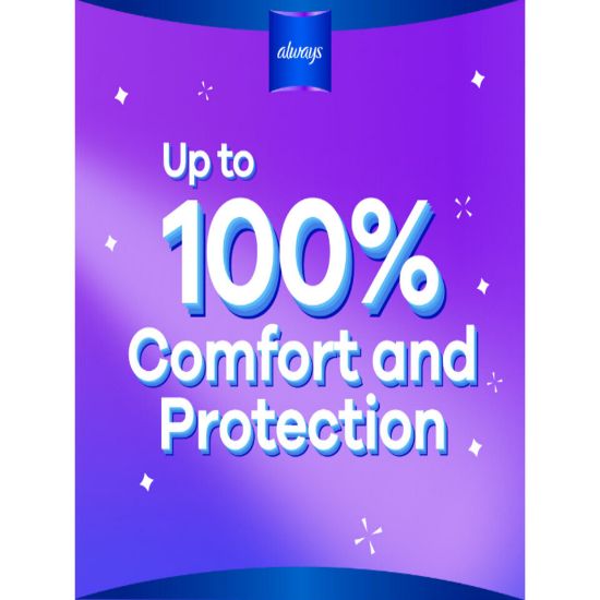 Picture of Always Cool & Dry No Heat Feel Maxi Thick Large Sanitary Pads With Wings Value Pack 50 pcs