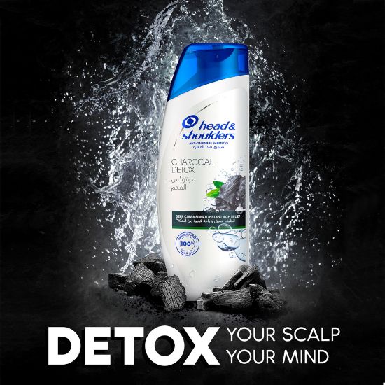 Picture of Head & Shoulders Charcoal Detox Anti-Dandruff Shampoo 3 x 400ml