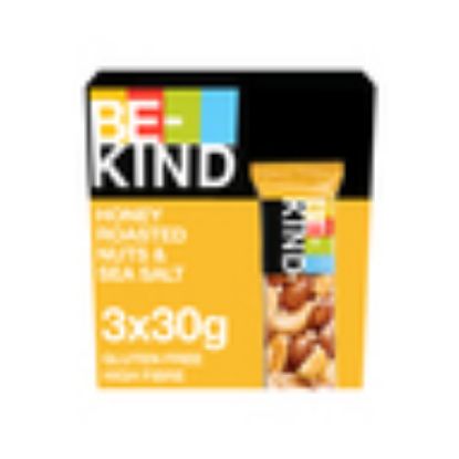 Picture of Be Kind Protein Bar Honey Roasted Nuts & Sea Salt 3 x 30g(N)