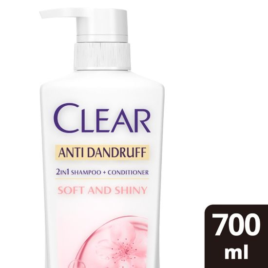 Picture of Clear Women's Soft And Shiny Anti-Dandruff Shampoo 700ml