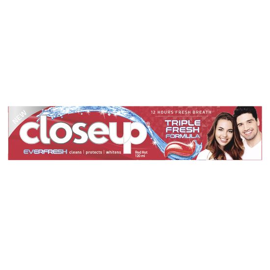 Picture of Closeup Triple Fresh Formula Gel Toothpaste Red Hot 120ml