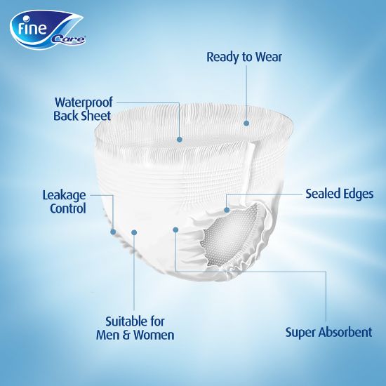 Picture of Fine Care Incontinence Adult Pull-ups/Pants Large Waist (100 - 140 cm) 14pcs