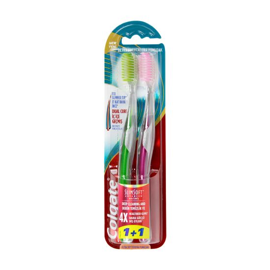 Picture of Colgate Toothbrush Advance Slim Soft Assorted Color 1+1