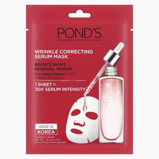 Picture of Ponds Face Mask Wrinkle correct Serum Mask 21ml