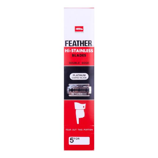 Picture of Feather Hi Stainless Blades Double Edge 5pcs