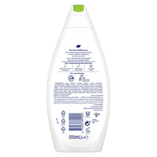 Picture of Dove Go Fresh Body Wash Cucumber And Green Tea 500ml