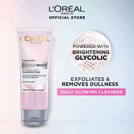 Picture of L'Oreal Paris Glycolic Bright Cleanser Foam 100ml