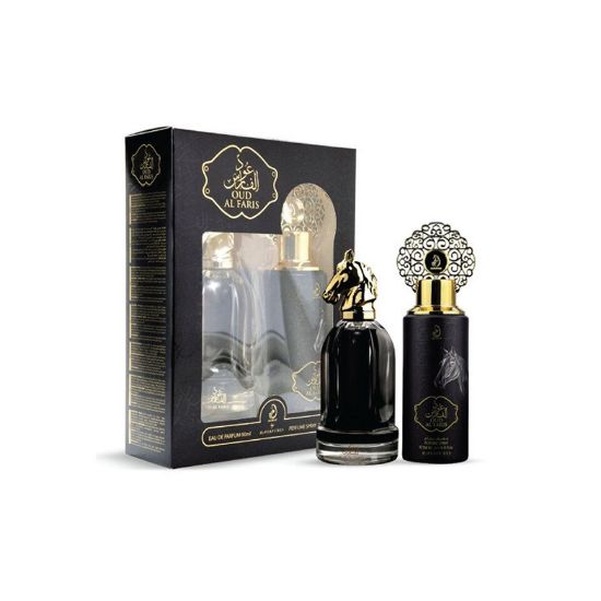 Picture of Arabiyat Oud Al Faris EDP 90 ml + Perfume Deo Spray 250 ml