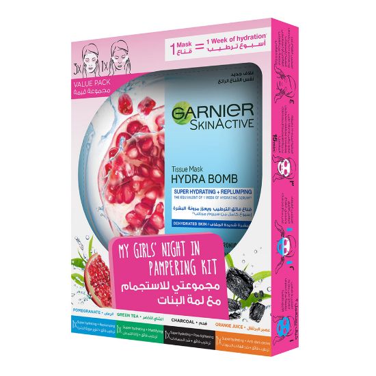 Picture of Garnier Hydra Bomb Pomegranate Assorted Kit 4pcs