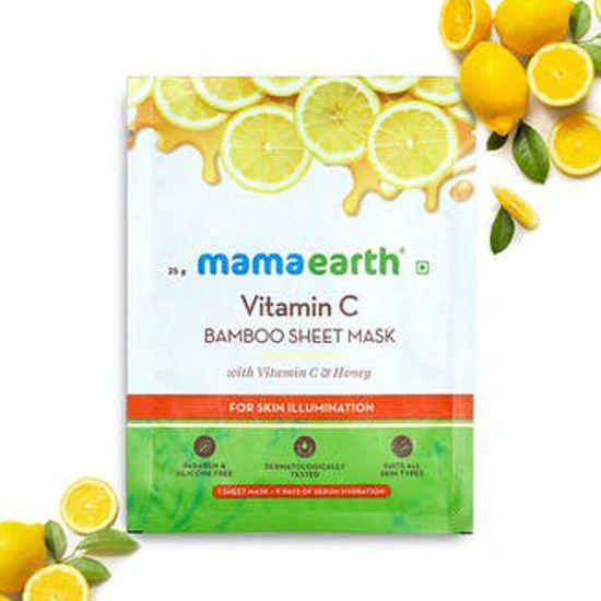 Picture of Mamaearth Vitamin C Bamboo Sheet Mask 1 pc