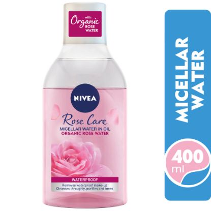 Picture of Nivea Micellar Organic Rose Water Makeup Remover All Skin Types 400ml