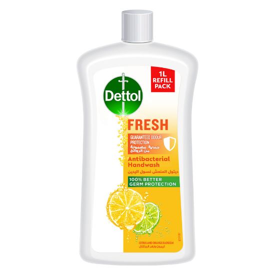 Picture of Dettol Fresh Handwash Liquid Soap Refill Citrus & Orange Blossom Fragrance 1Litre