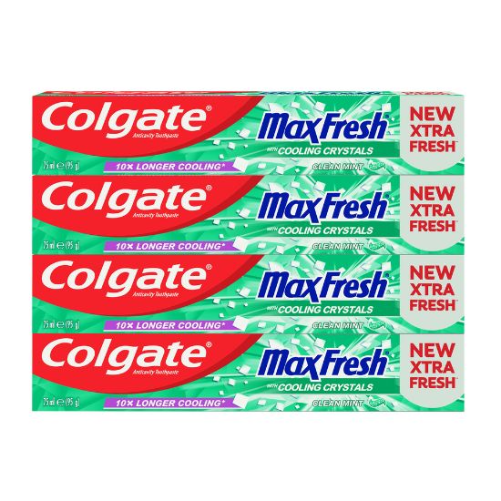 Picture of Colgate Gel Toothpaste Max Fresh Clean Mint 4 x 75ml