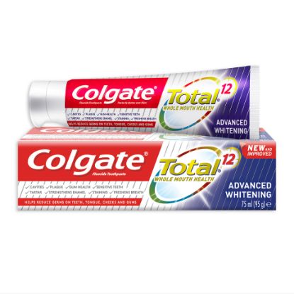 Picture of Colgate Fluoride Toothpaste Total Advanced Whitening 75ml