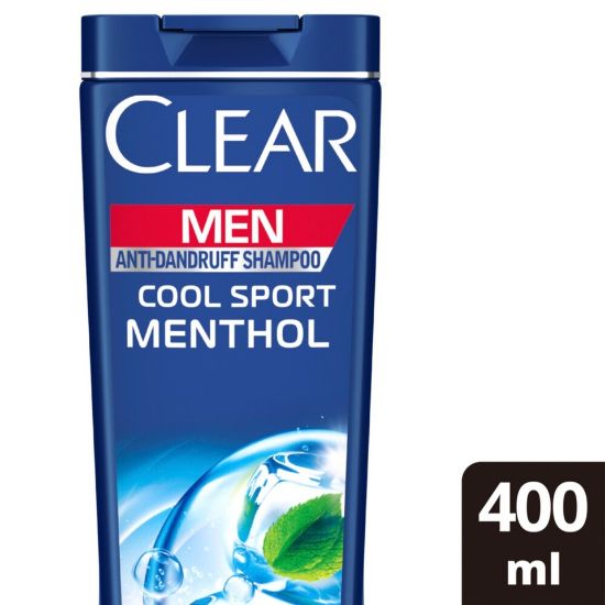 Picture of Clear Men's Cool Sport Menthol Anti-Dandruff Shampoo 400ml