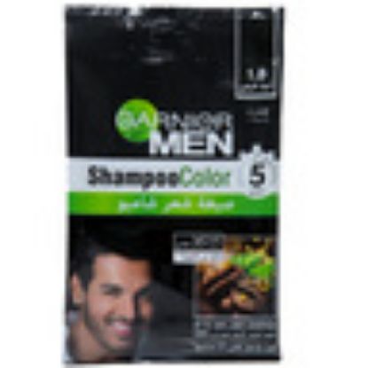 Picture of Garnier Men Shampoo Color Naturals 1.0 Black 1pkt