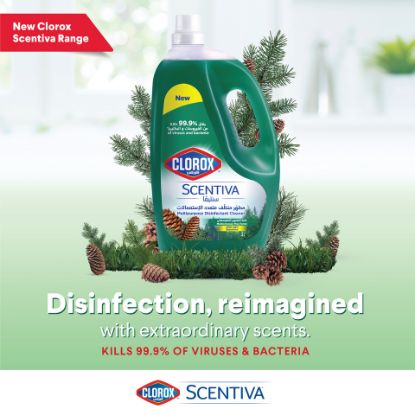 Picture of Clorox Scentiva Mediterranean Pine Forest Multipurpose Disinfectant Floor Cleaner 3 Litres