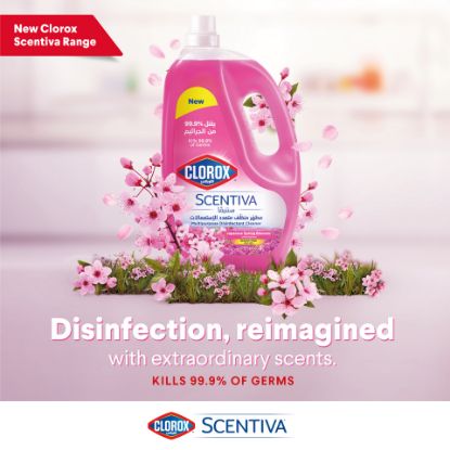 Picture of Clorox Scentiva Multipurpose Disinfectant Floor Cleaner Japanese Spring Blossom 3 Litres