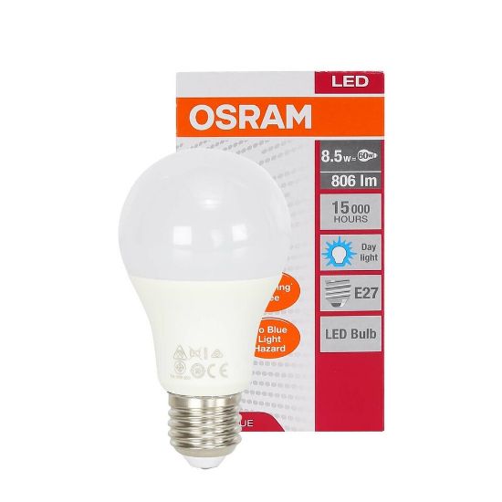 Picture of Osram Classic LED Bulb A60 8.5W E27 Cool Daylight 3pcs