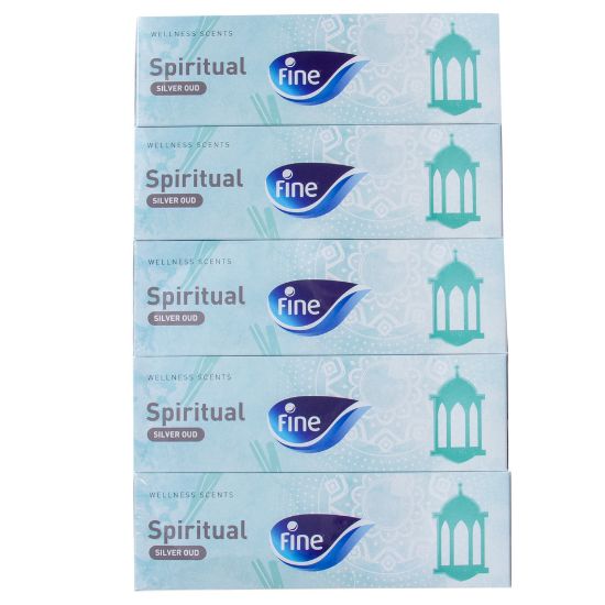 Picture of Fine Facial Tissue Spiritual Silver Oud 2ply 5 x 120 Sheets