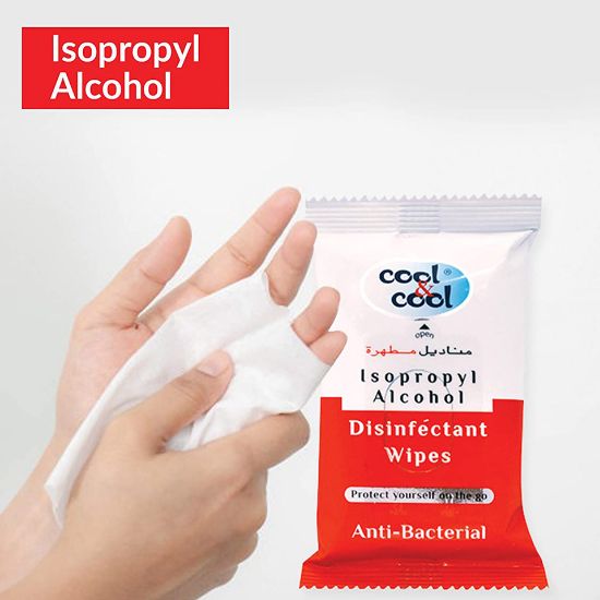 Picture of Cool & Cool Anti Bacterial Disinfectant Wipes 10 pcs