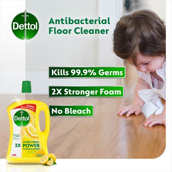 Picture of Dettol Lemon Antibacterial Power Floor Cleaner 1.8Litre