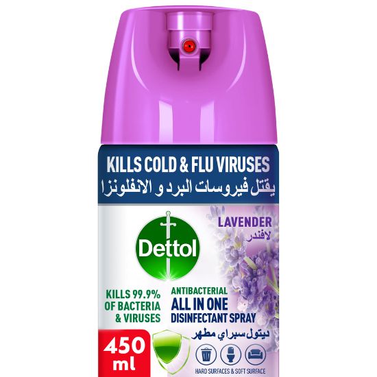 Picture of Dettol Lavender Antibacterial All in One Disinfectant Spray 450ml