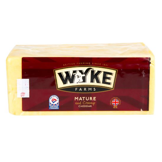 Picture of Wyke Farms English White Mature And Creamy Cheddar 250g Approx. Weight