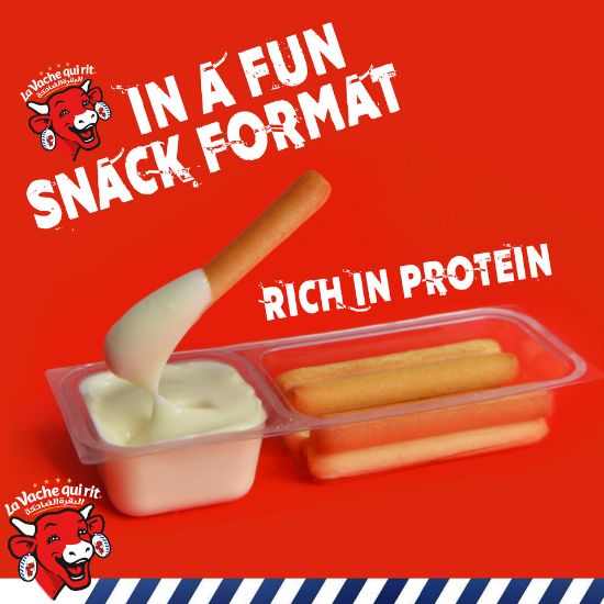 Picture of La Vache qui Rit Dip & Crunch Cheese and Breadstick Snack 140g