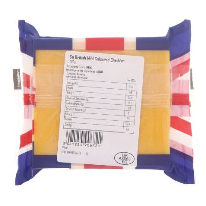 Picture of So British Mild Coloured Cheddar Cheese 200g