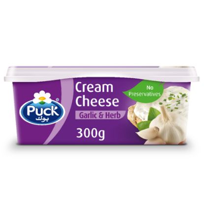 Picture of Puck Cream Cheese Garlic & Herbs Spread 300g