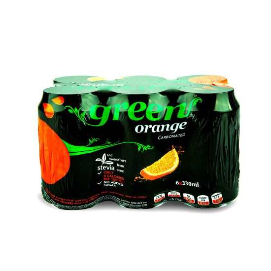 Picture of Green Cola Carbonated Orange 6 x 330ml(N)