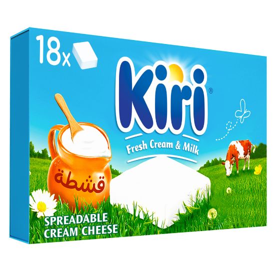 Picture of Kiri Spreadable Cream Cheese Squares 18 Portions 324g